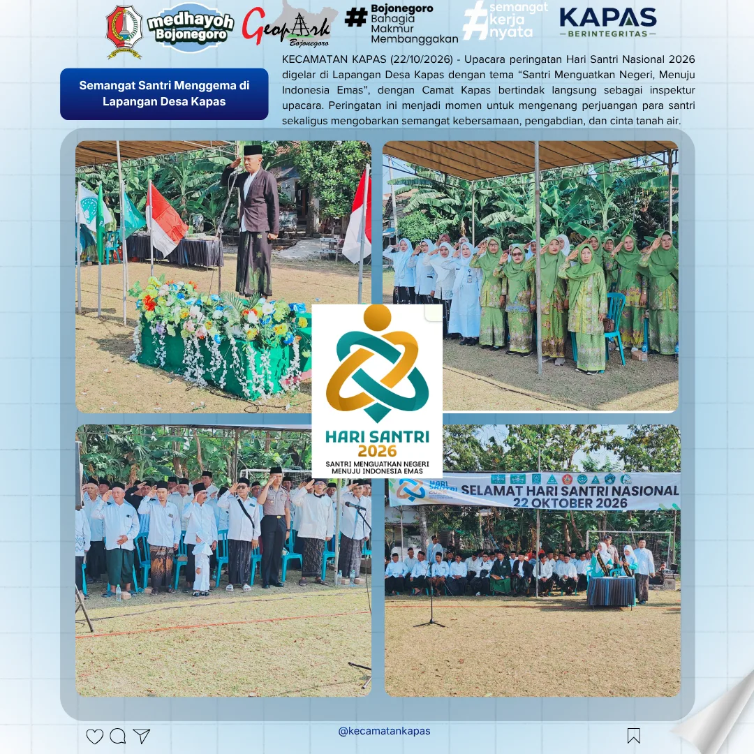 Semangat Santri Menggema di Lapangan Desa Kapas