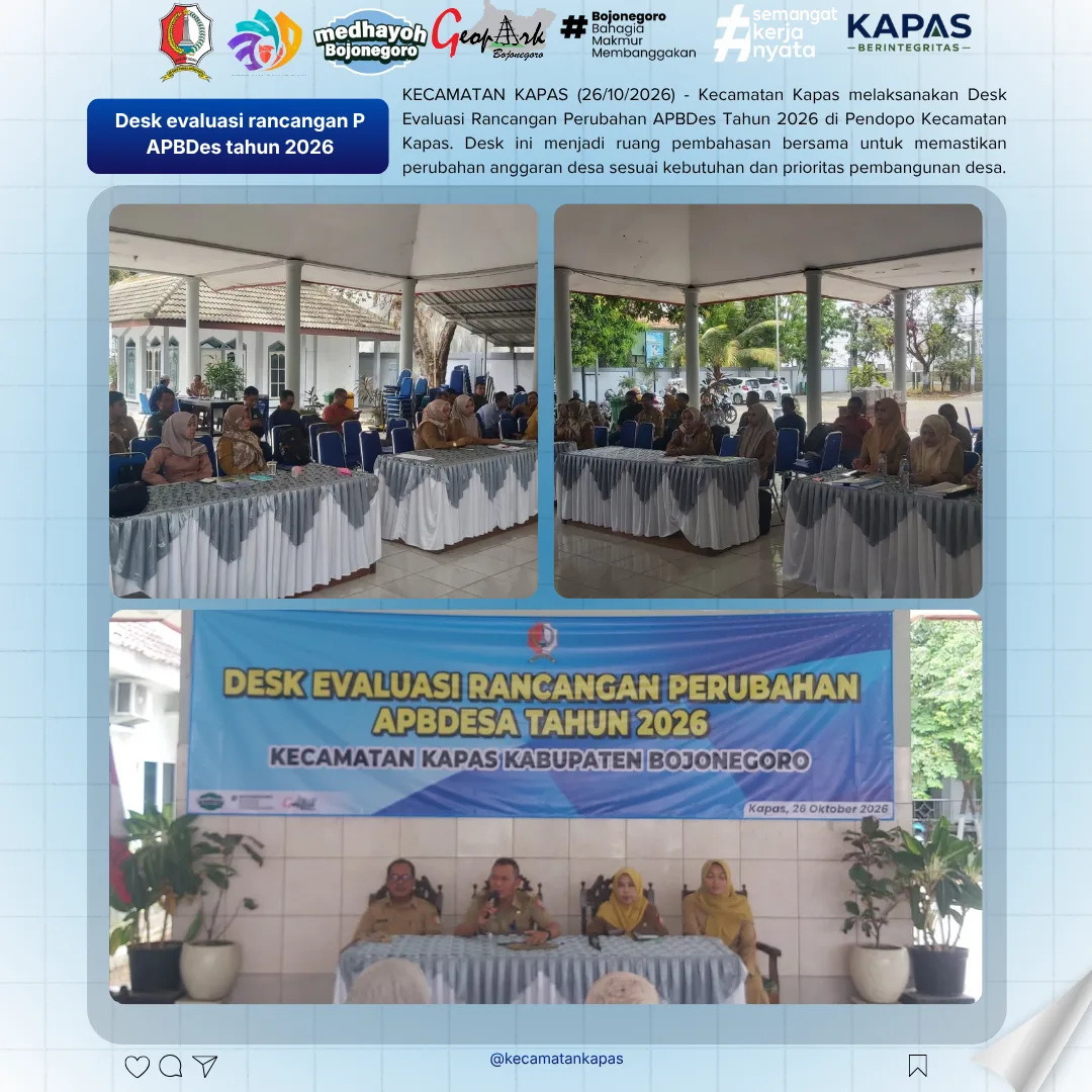 Desk Evaluasi Rancangan P APBDes Tahun 2026