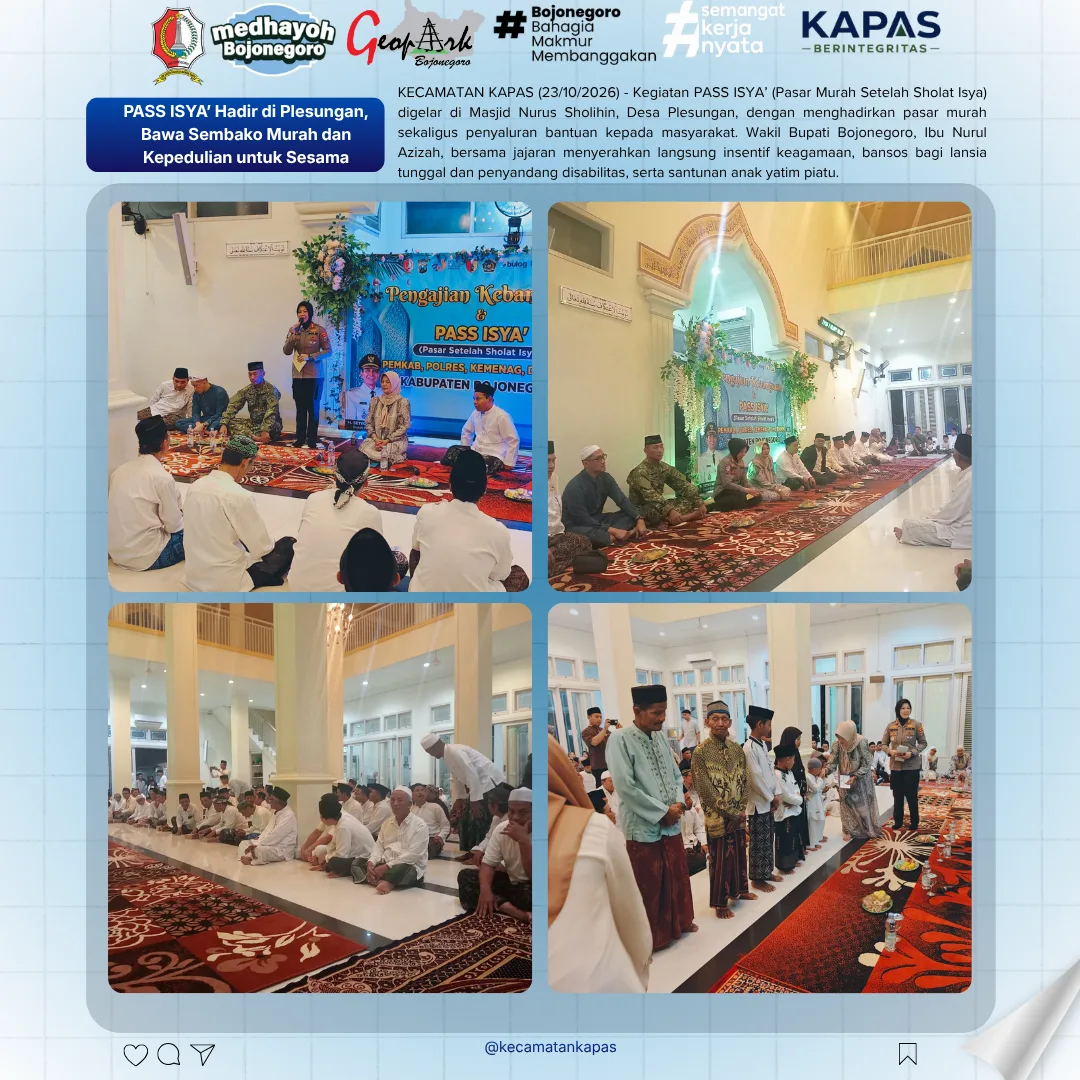 PASS ISYA' Hadir di Plesungan , Bawa Sembako Murah dan Kepedulian Untuk Sesama