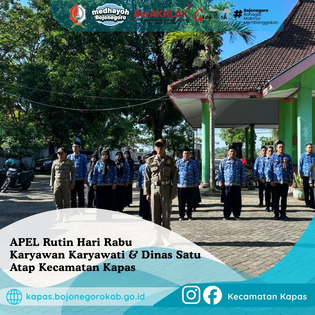 Apel Rutin Kecamatan Kapas Berlangsung Tertib
