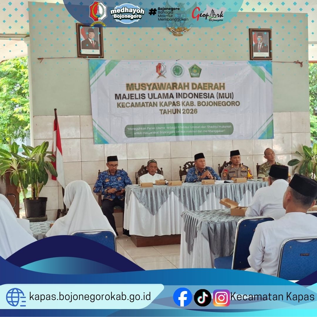 MUI Kecamatan Kapas Gelar Musyawarah Daerah, Teguhkan Sinergi Ulama dan Pemerintah