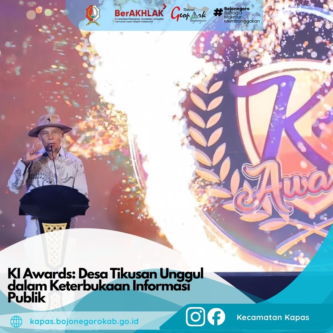 KI Awards: Desa Tikusan Unggul dalam Keterbukaan Informasi Publik