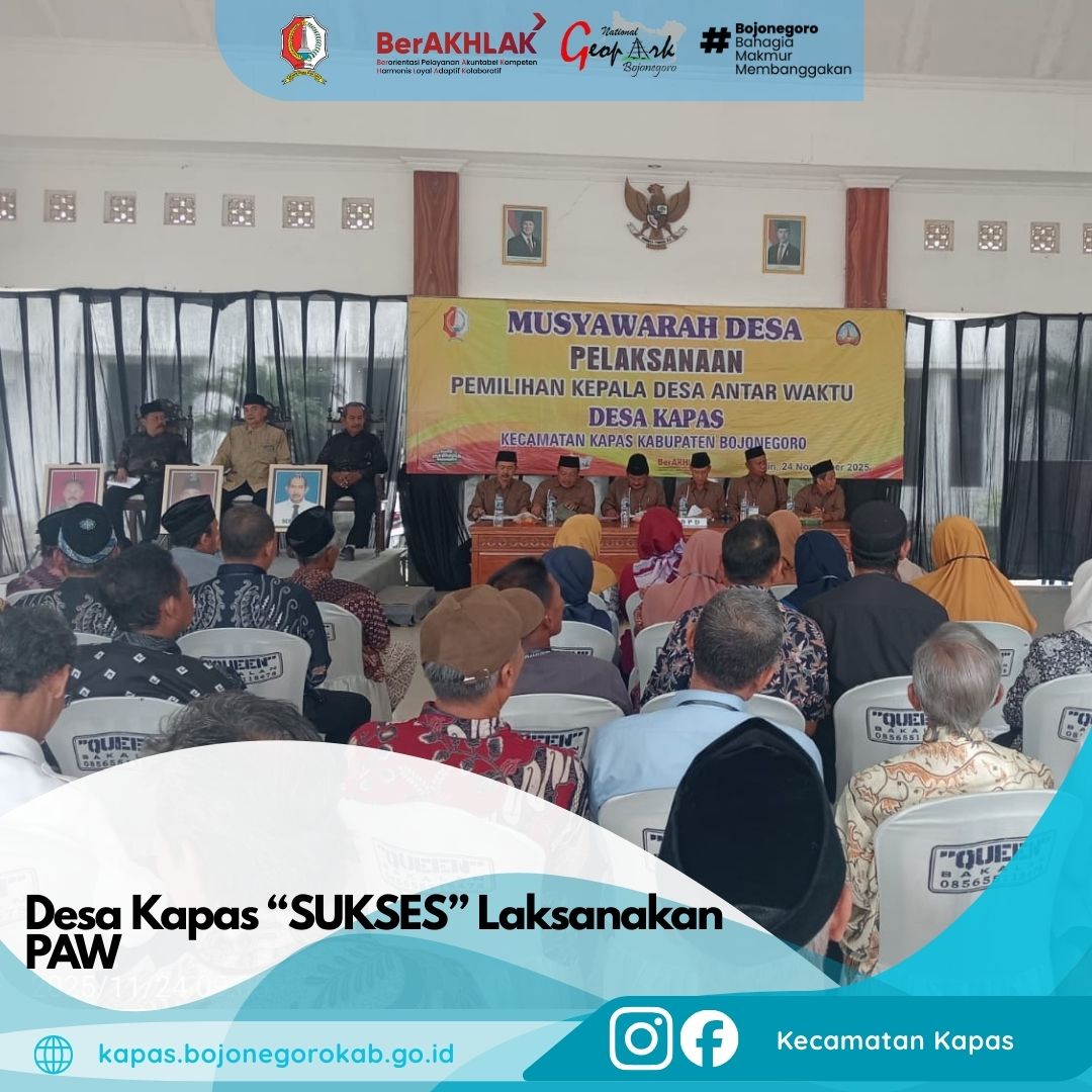 Desa Kapas "SUKSES" Selenggarakan PAW